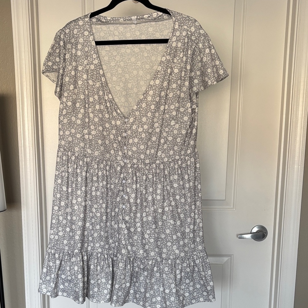 Floral V-Neck Dress